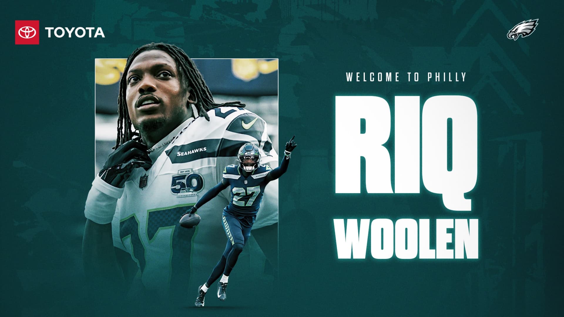 Eagles News: Riq Woolen kommt nach Philly: 1,93 Meter, 4.26er Speed, und ein Punkt zu beweisen