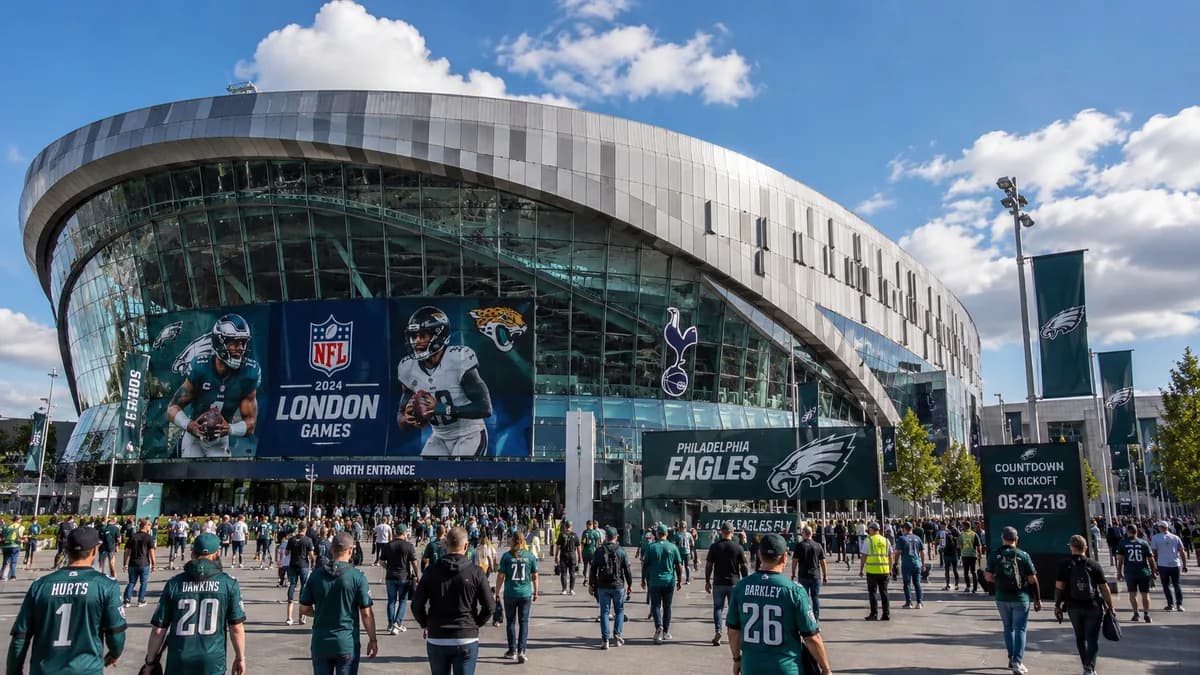 Eagles News: Eagles in London 2026: Tickets, Reise und die besten Bars für deutsche Fans – Titelbild für den Artikel auf flyeaglesfly.win